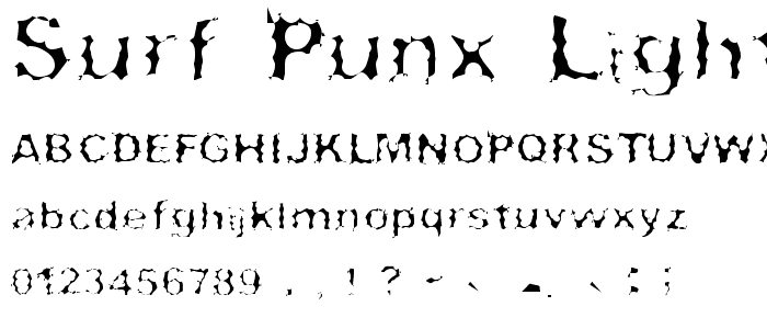 Surf Punx Light font
